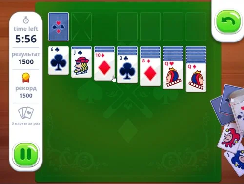 Пасьянс Косынка тройной